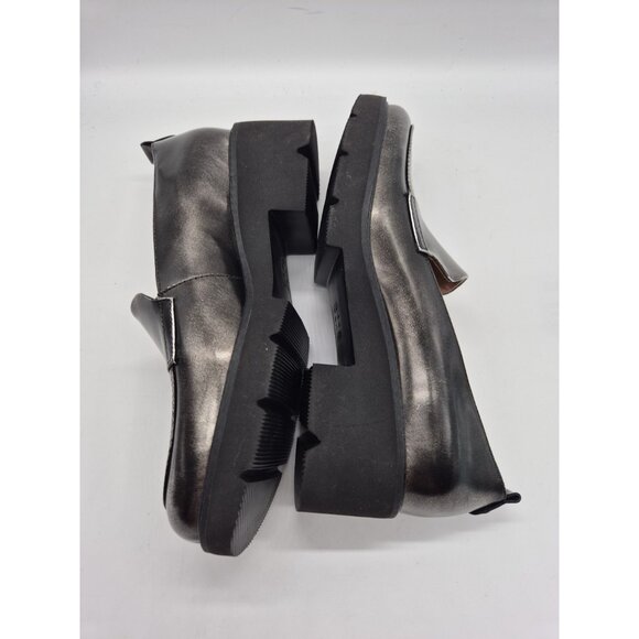 Naturalizer Women's Shoes Size 7.5 Loafers Leather Black/Gray Chunky Darry 375 - Picture 9 of 10